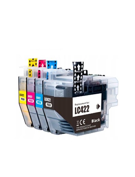 Tinta compatible Dayma para BROTHER LC422 Cian 550 pag.